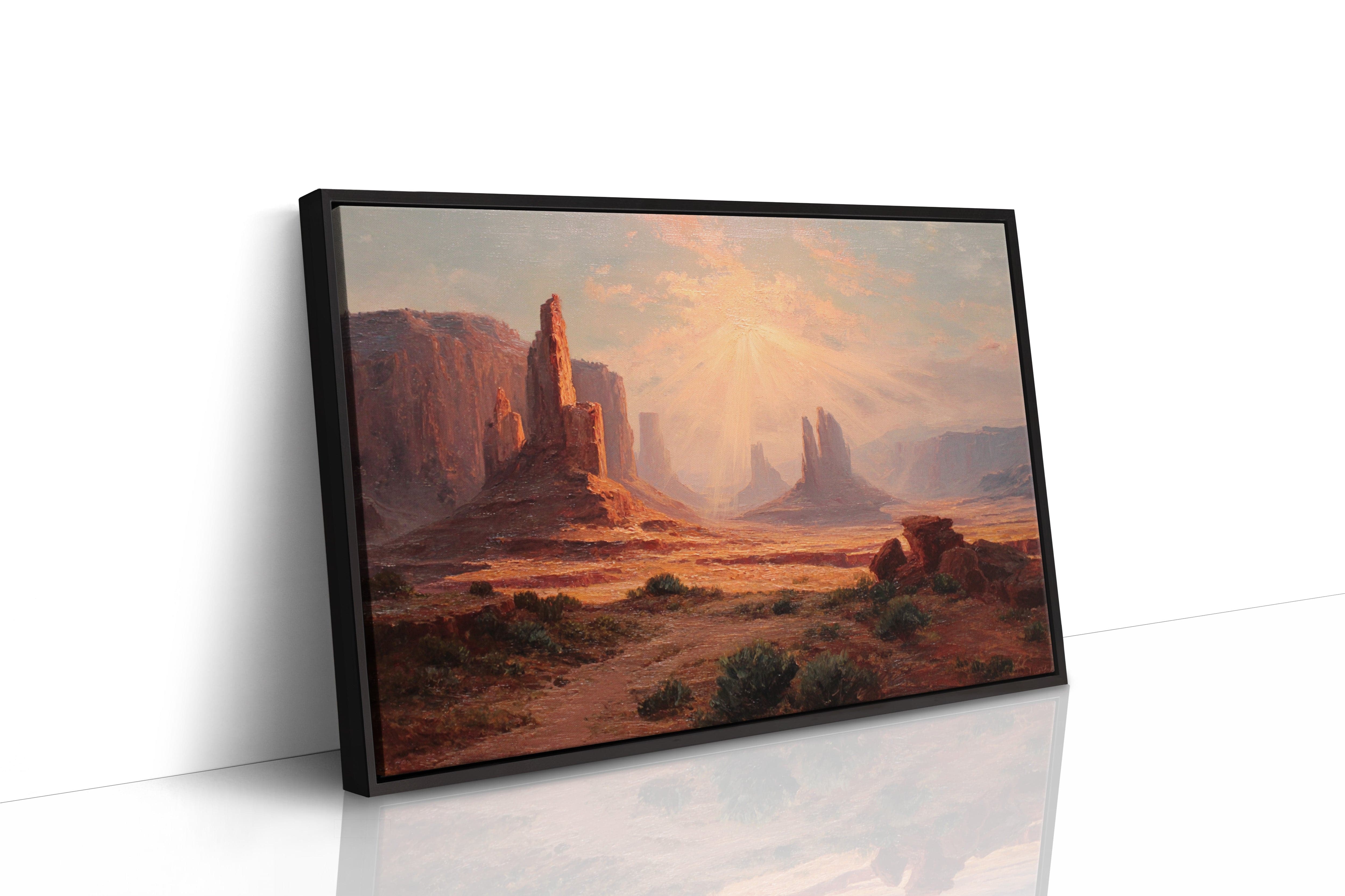 Sacred Light Bathes Ancient Towers