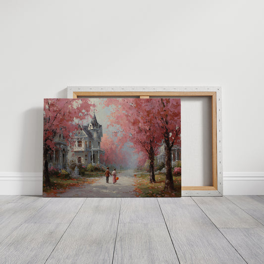 Beneath Cherry Blossoms' Embrace