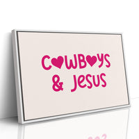 Cowboys and Jesus Western Wall Art