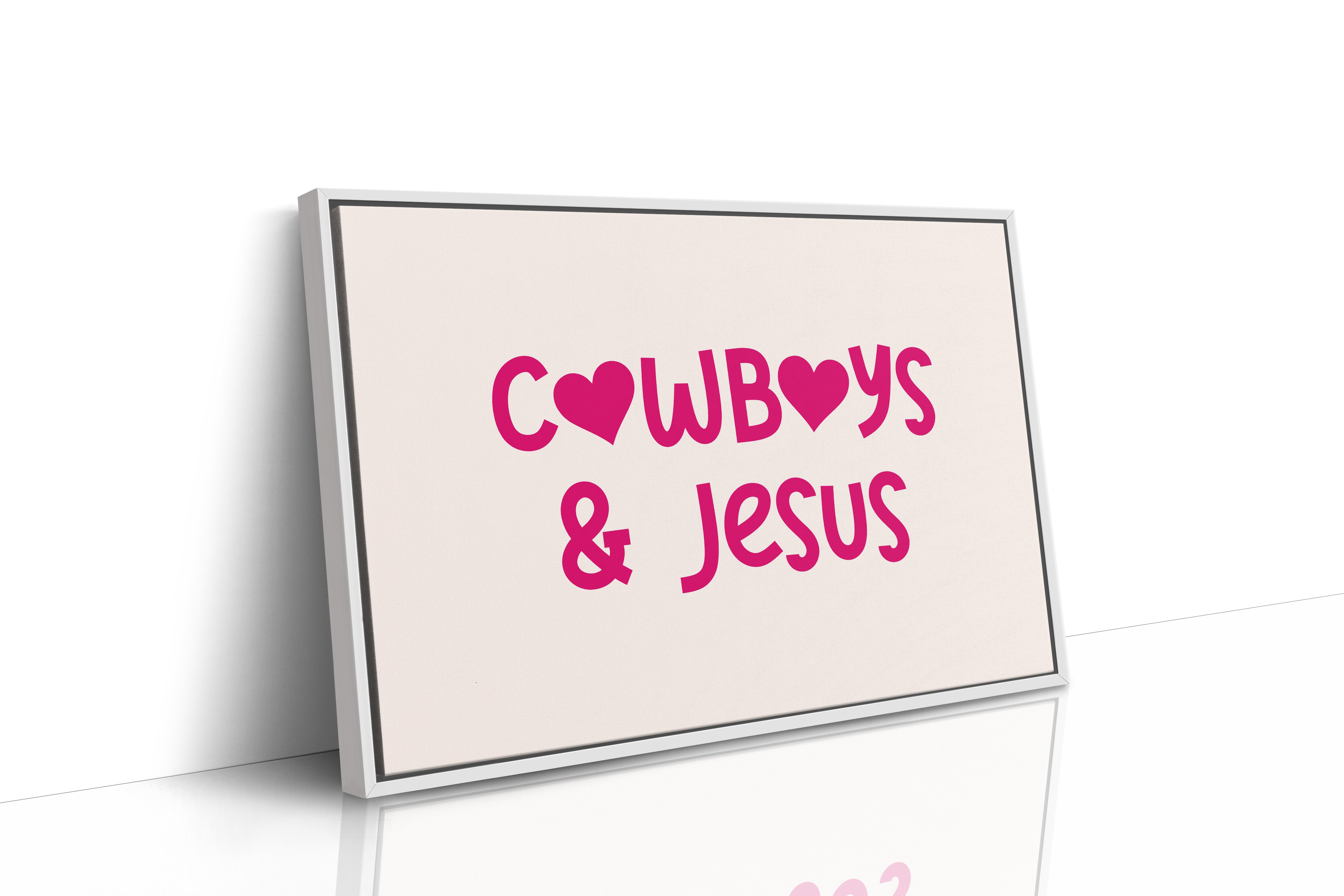 Cowboys and Jesus Western Wall Art