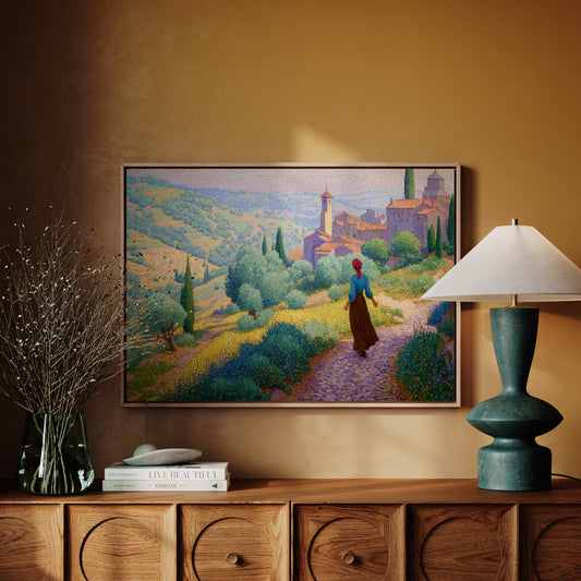 Tuscan Wildflowers Light Ancient Paths