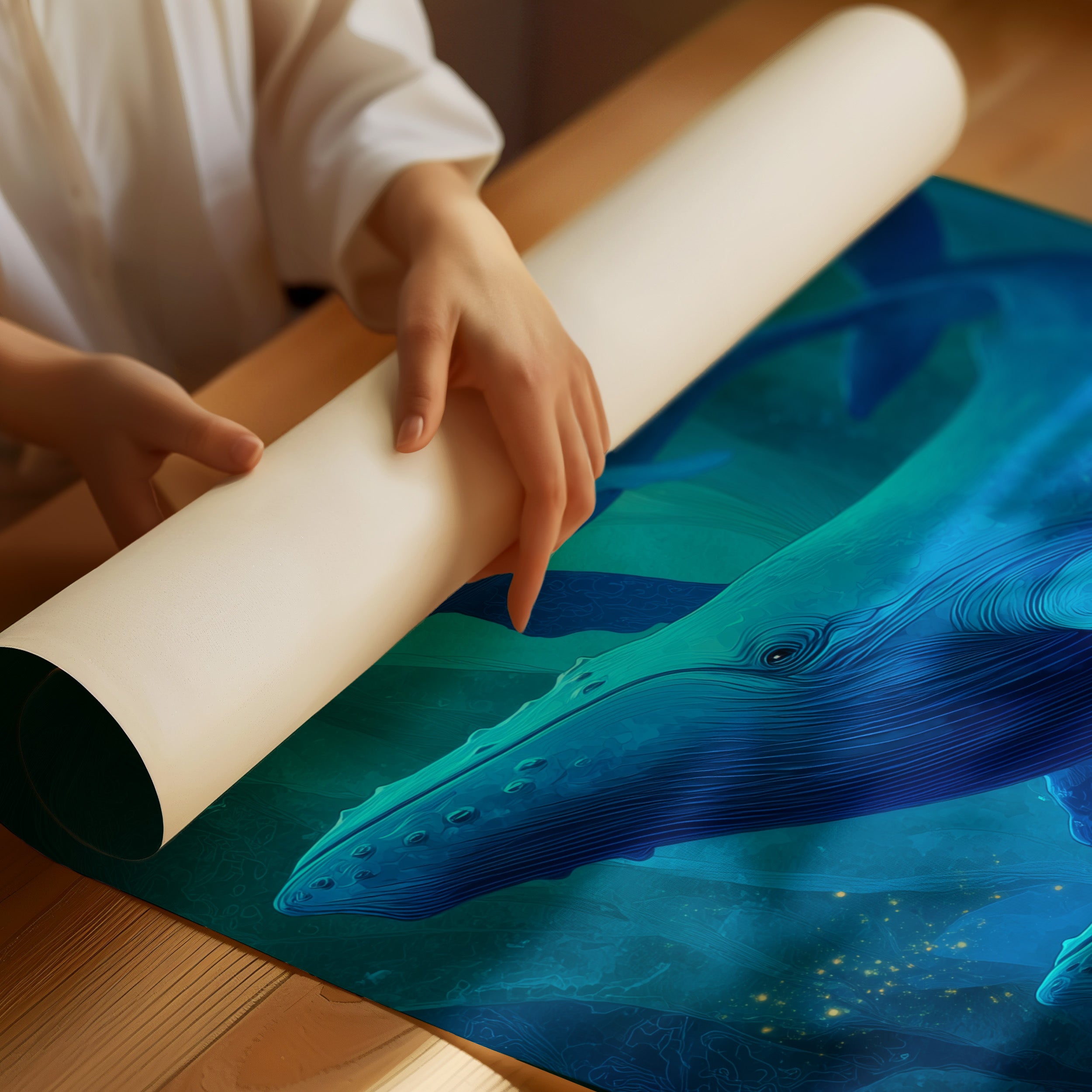 Gentle Giants Dance Through Cyan