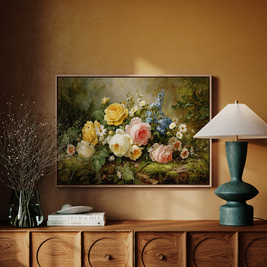Summer Roses Dance With Wild Daisies