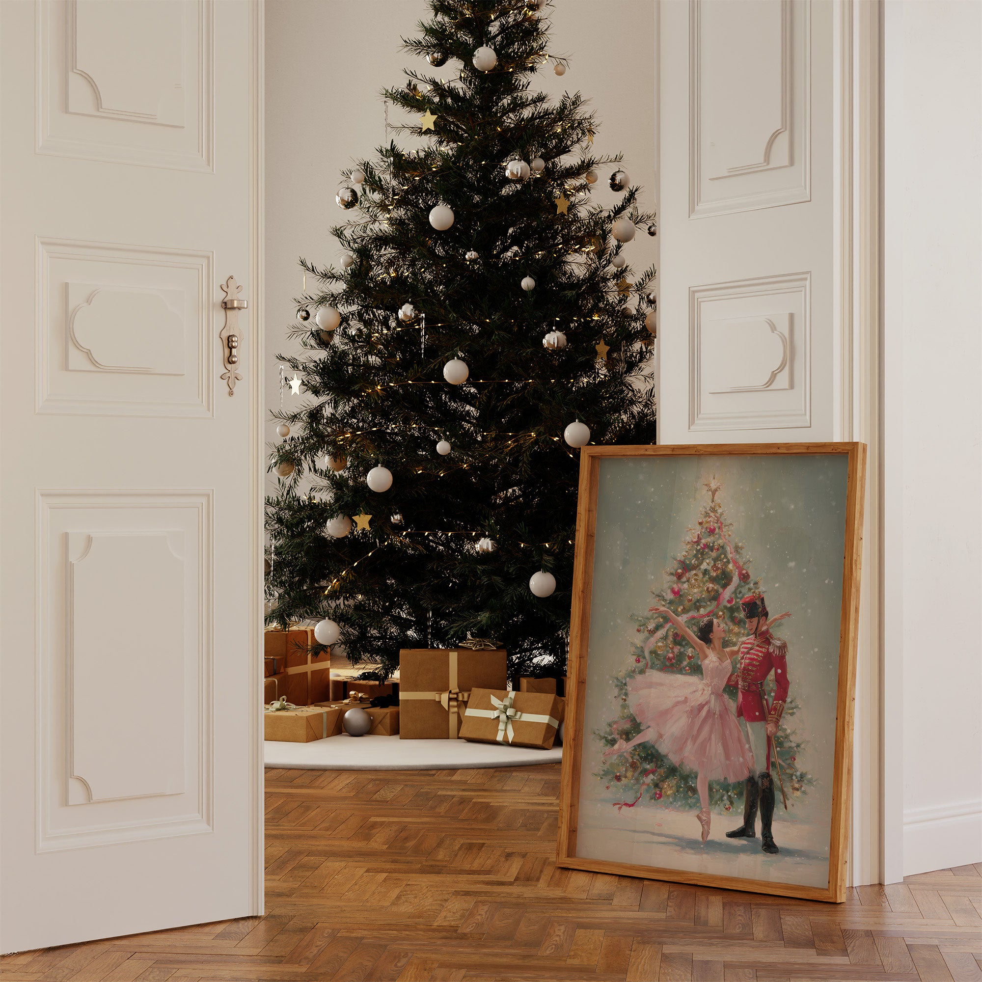 December's Dance Beneath Falling Snow