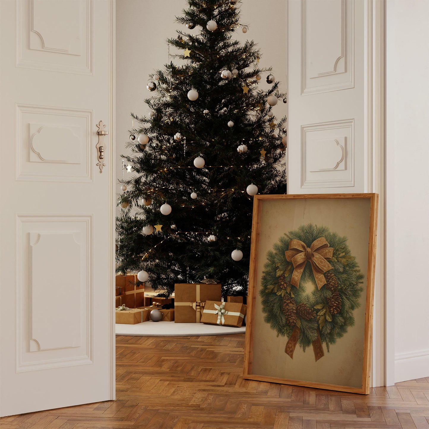 Pine Garland Tells December Stories