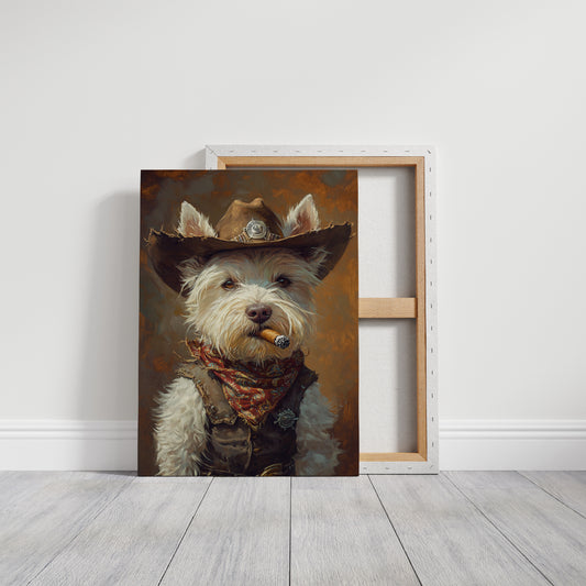 West Highland White Terrier Gunslinger
