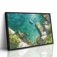 Summer Dock Floats In Turquoise Bay