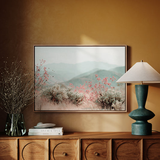 Desert Blossoms Paint Mountain Dreams