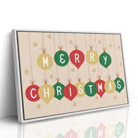 Ornaments Spell Holiday Cheer