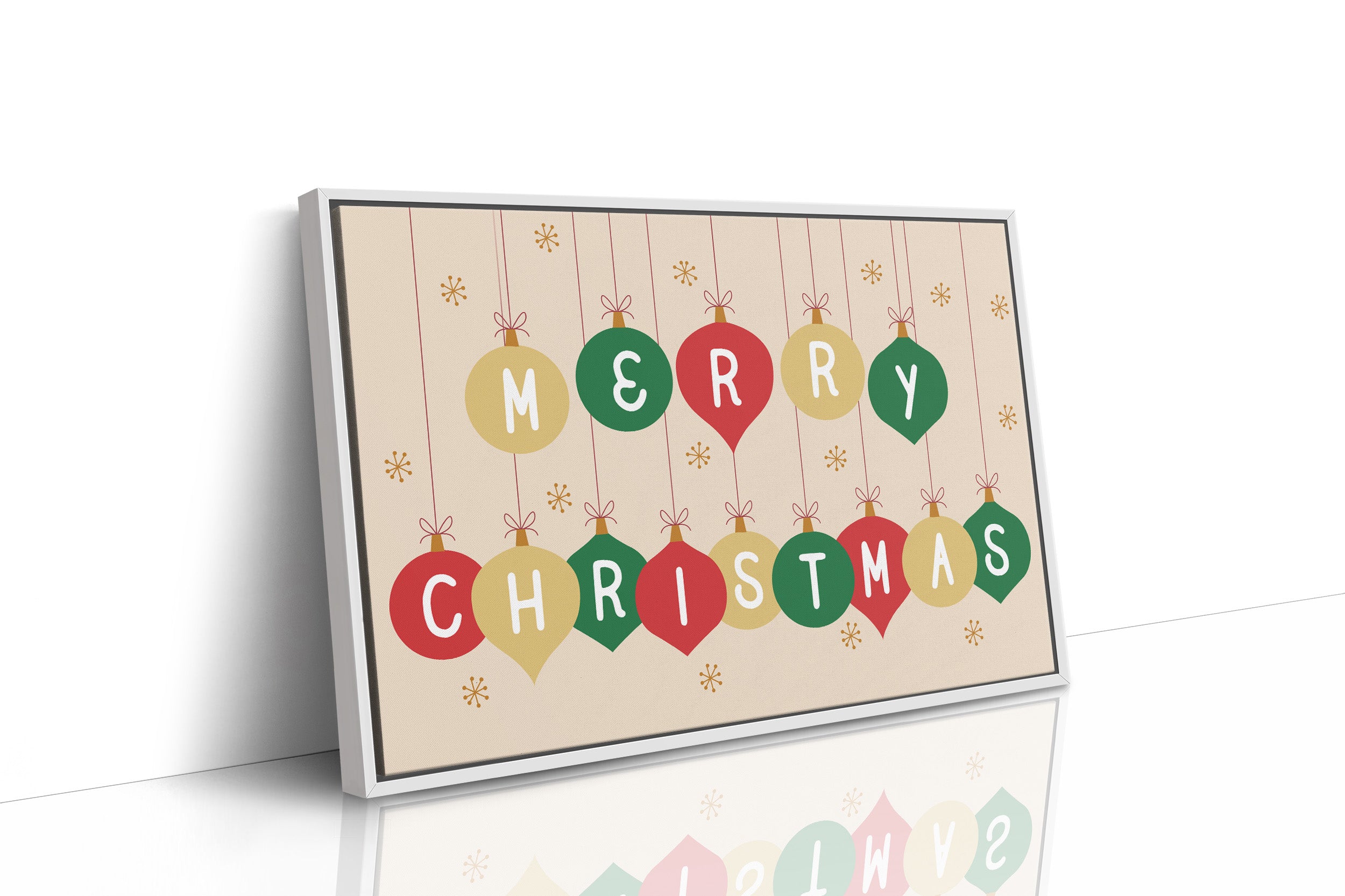 Ornaments Spell Holiday Cheer