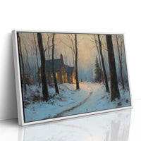 Warm Light in Winter Woods