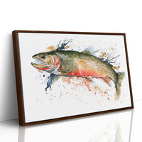 Trout, Watercolor Splash