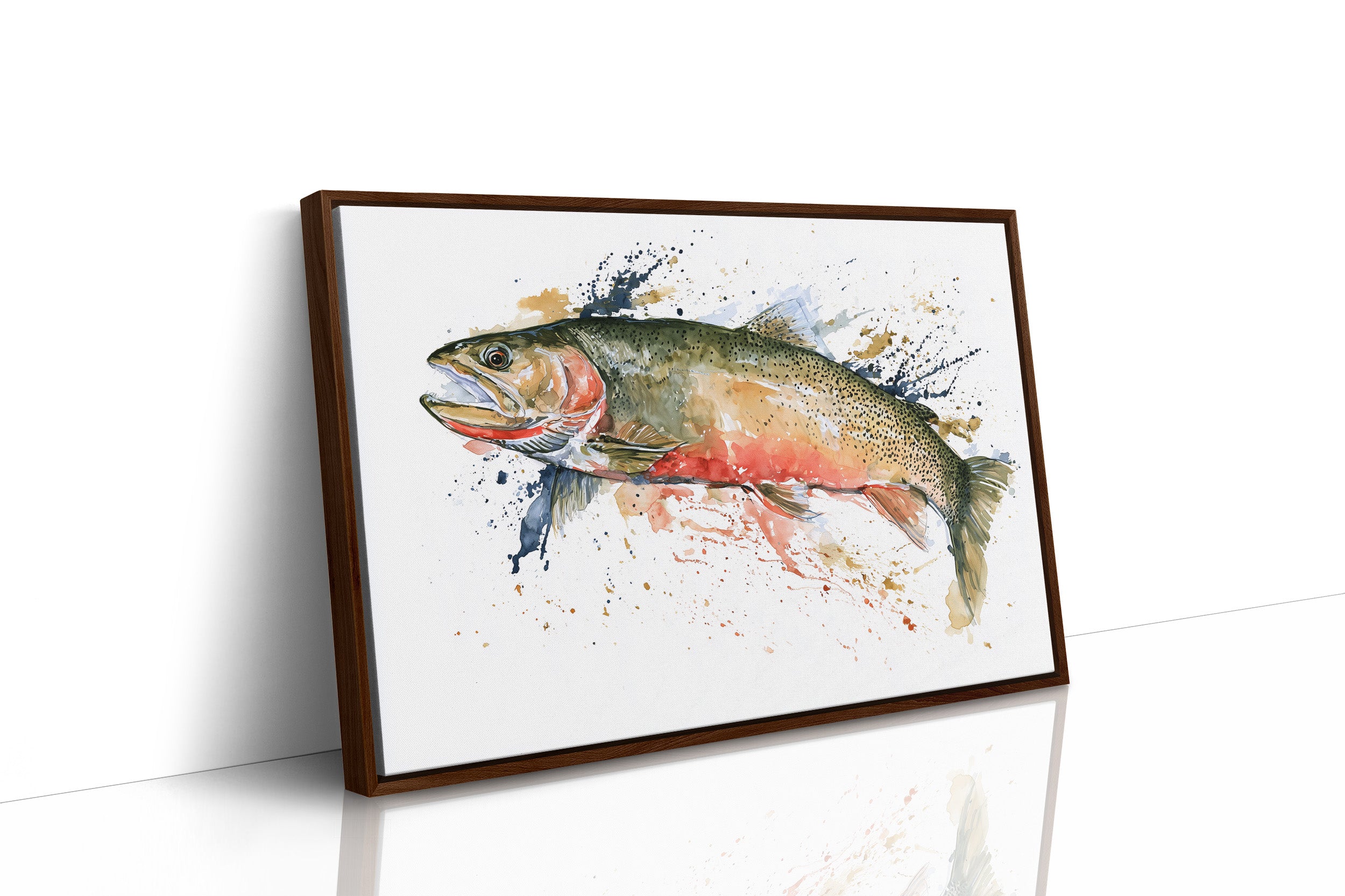 Trout, Watercolor Splash