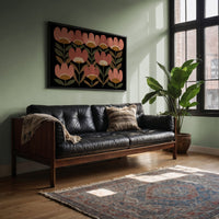 Coral Blooms Dance Against Midnight