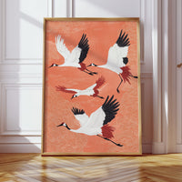 Japanese Crane Wall Art – Elegant Traditional-Inspired Print