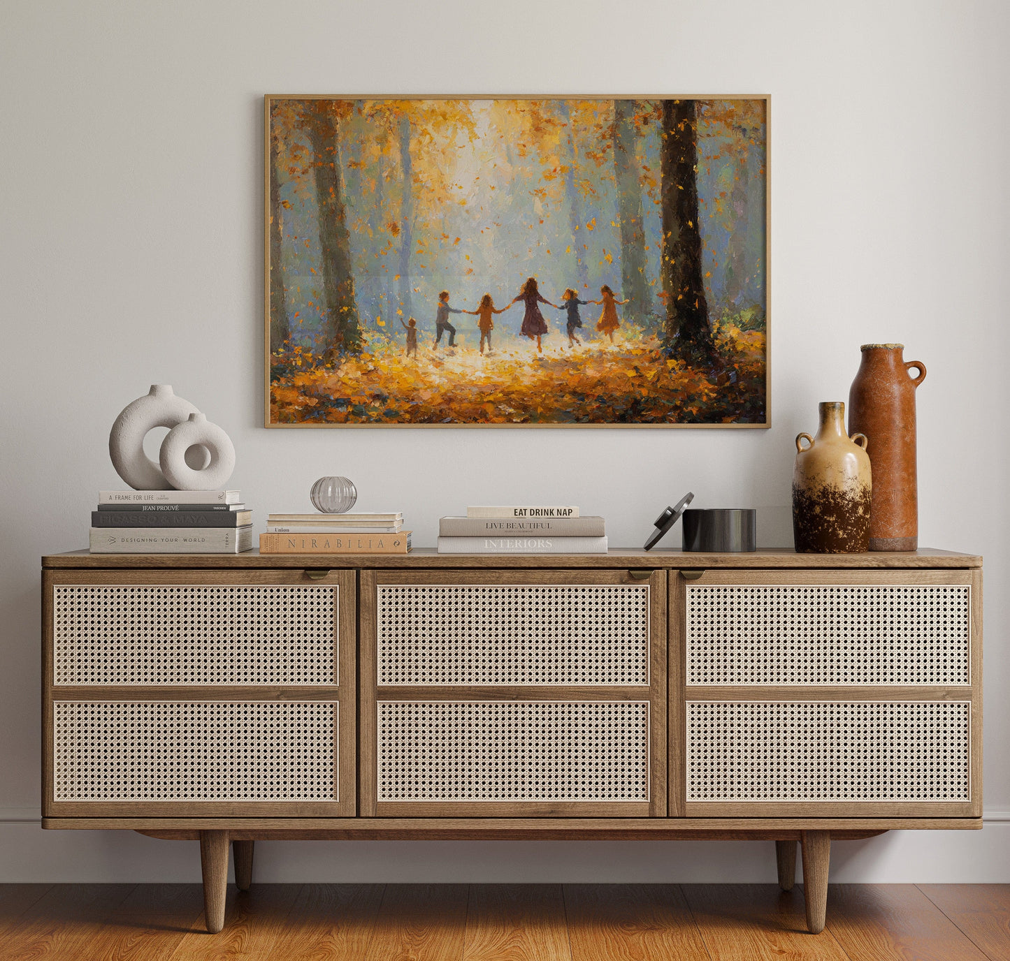 Autumn Light Catches Their Dance