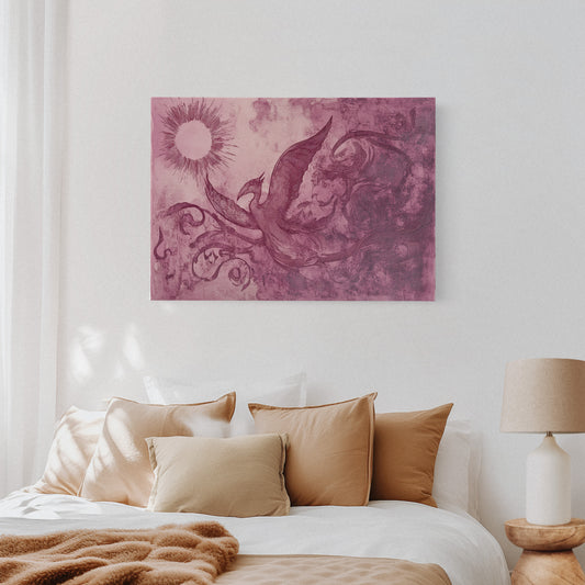 Pink Phoenix Chases Morning Light