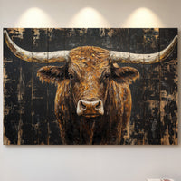 Highland Cattle Wears Autumn's Crown