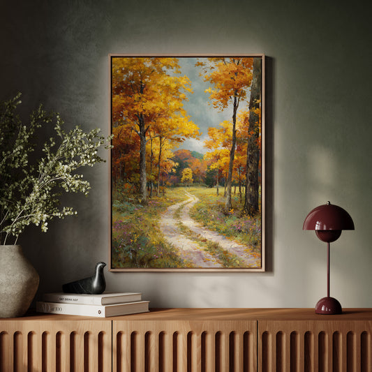 Maple Trees Guide The Winding Path