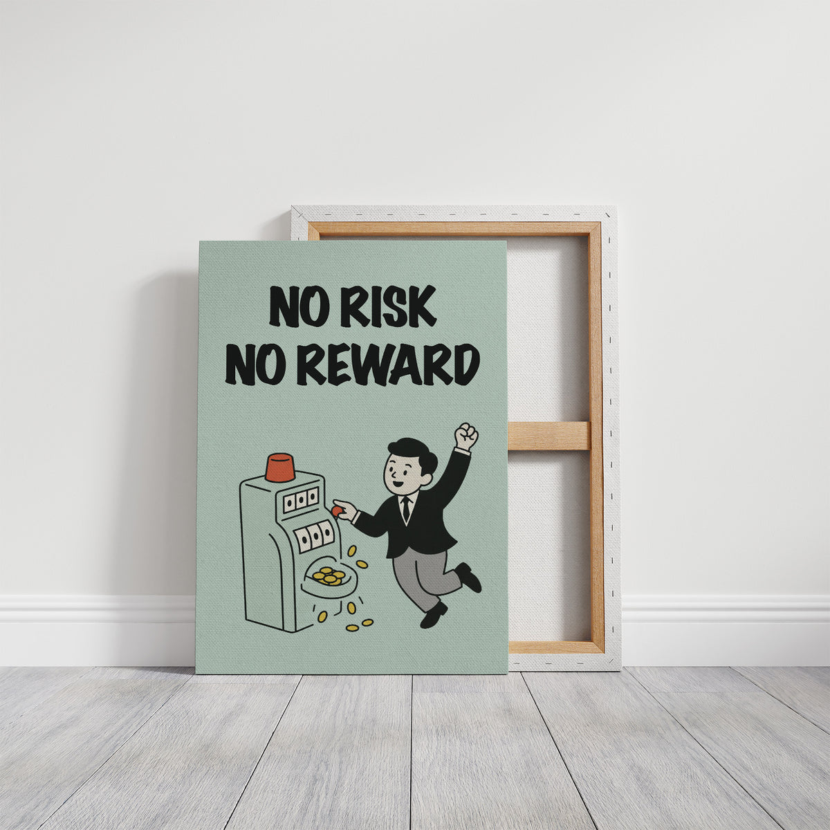 No Risk No Reward Slot Machine Art
