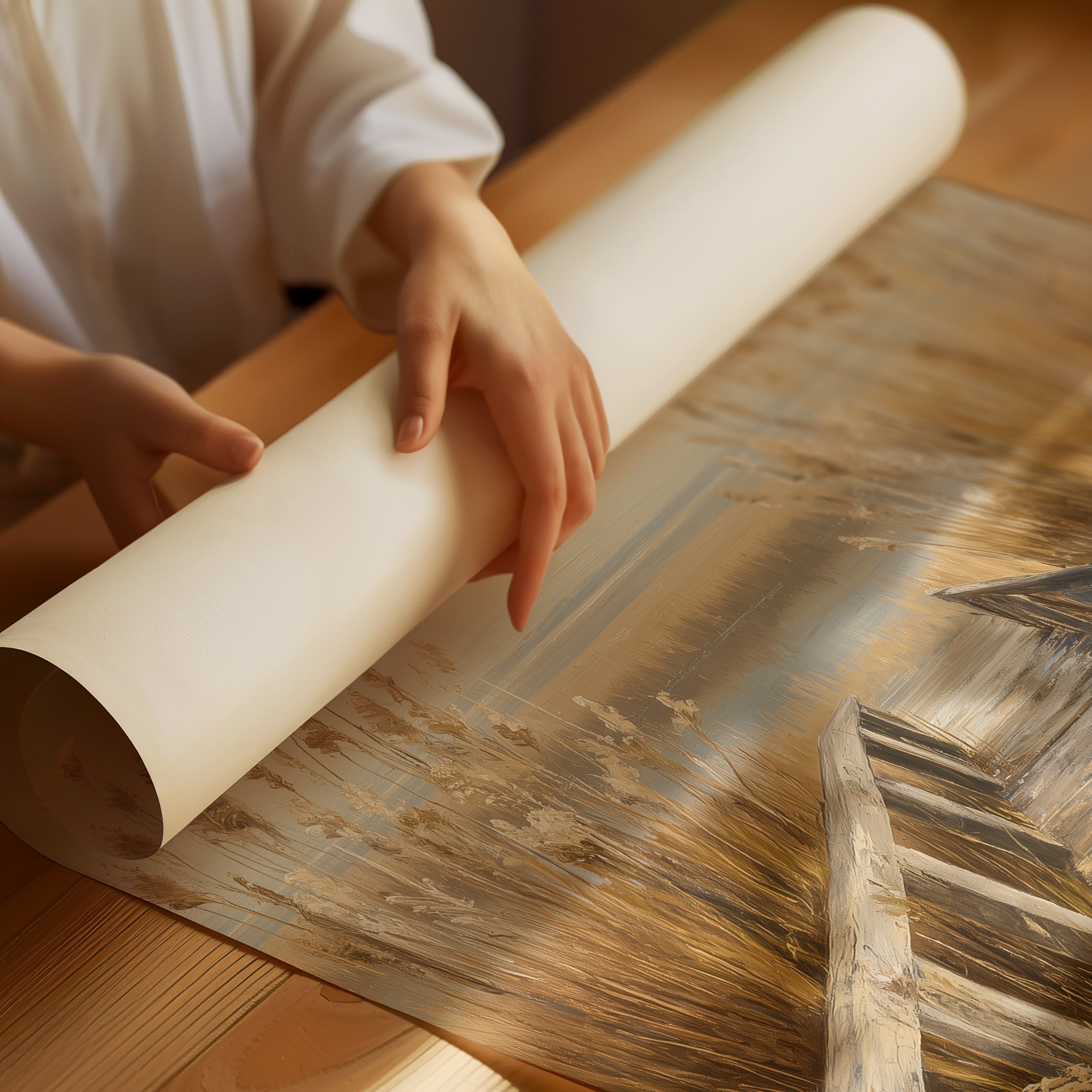 Shoreline Whispers Through Golden Reeds