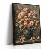 Ripened Figs and Roses: A Verdigris Urn Still Life