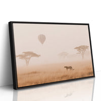 Cheetah's Dawn Under Floating Dreams
