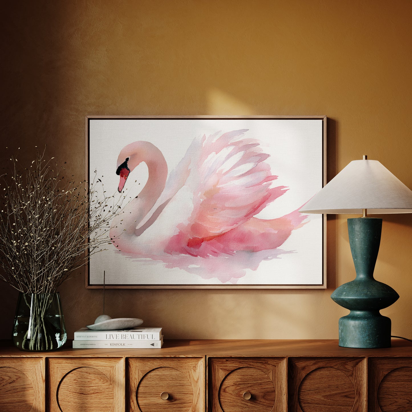 Pink Grace Drifts At Dawn
