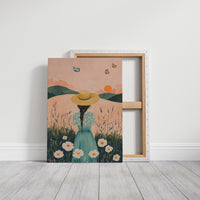 Sunset Stroll in Wildflower Dreams