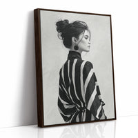 Back Turned, Bold Stripes