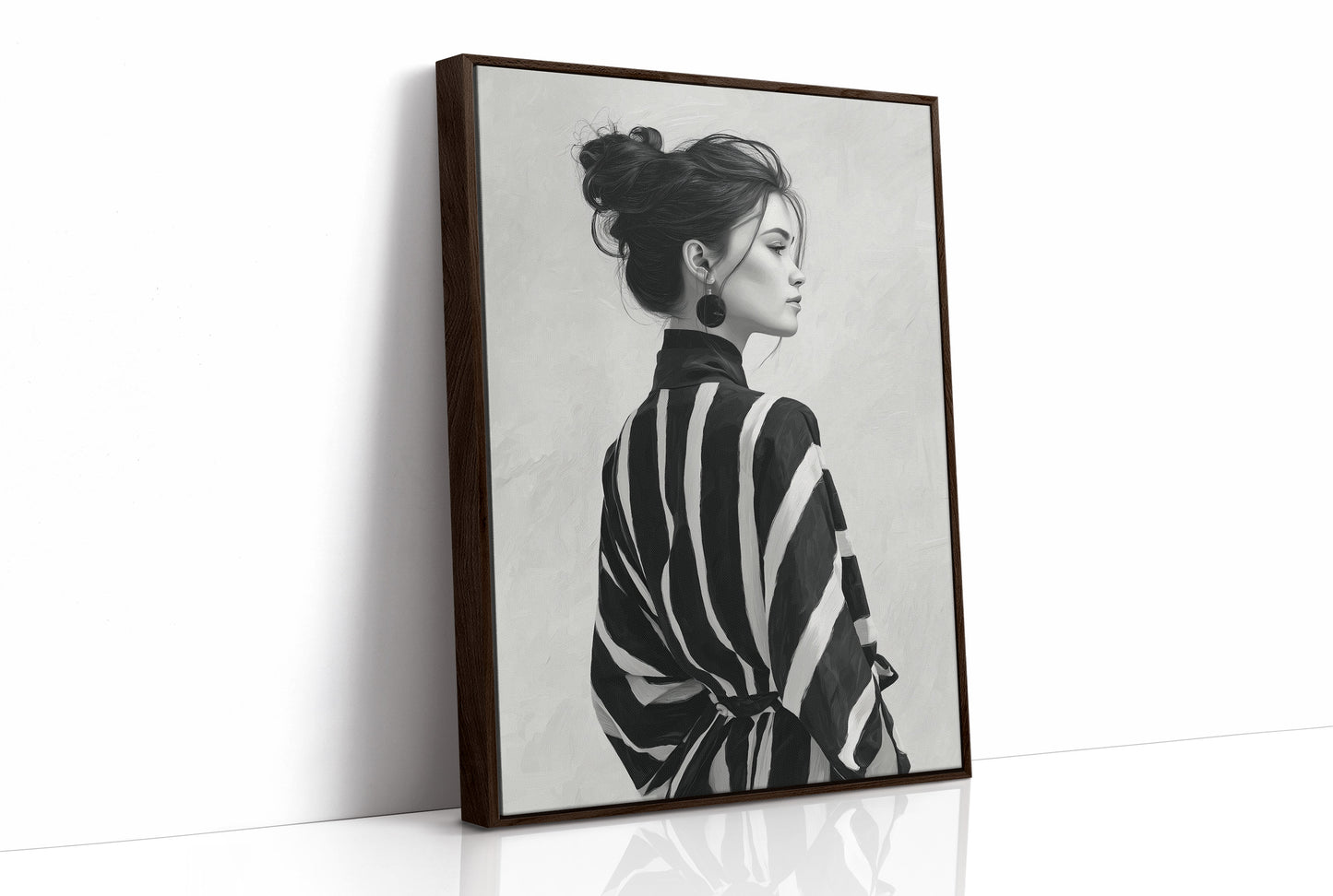 Back Turned, Bold Stripes