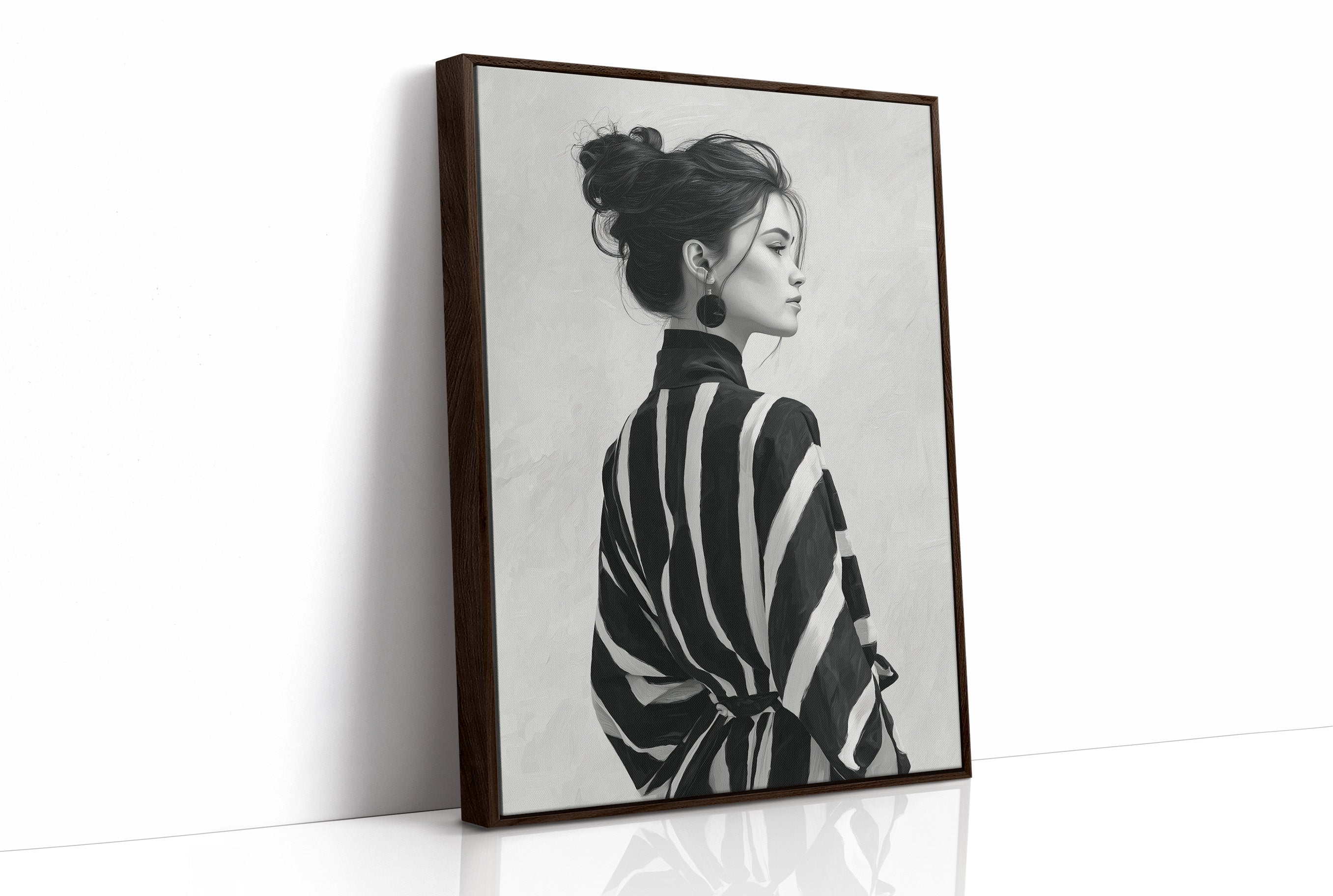 Back Turned, Bold Stripes