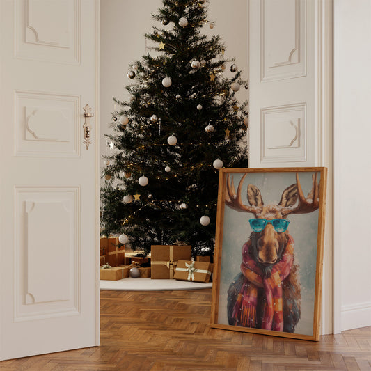 Cool Moose Brings Winter Cheer