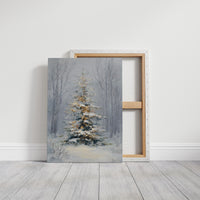 Golden Lights in Winter Silence