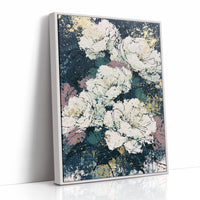 Midnight Blooms in Gold Leaf