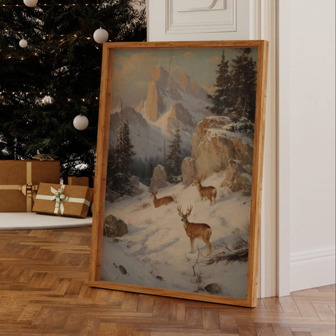 Mountain Deer Find December's Light