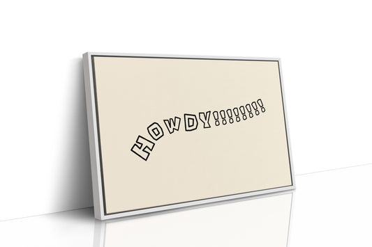 Howdy Western Typography Wall Art