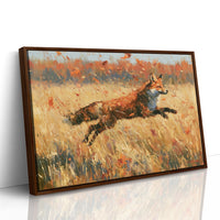 Fox, Leaping Through Gold