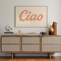 Ciao Retro Wall Art Print