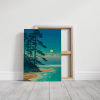 Moonlit Pines Meet Pacific Tides