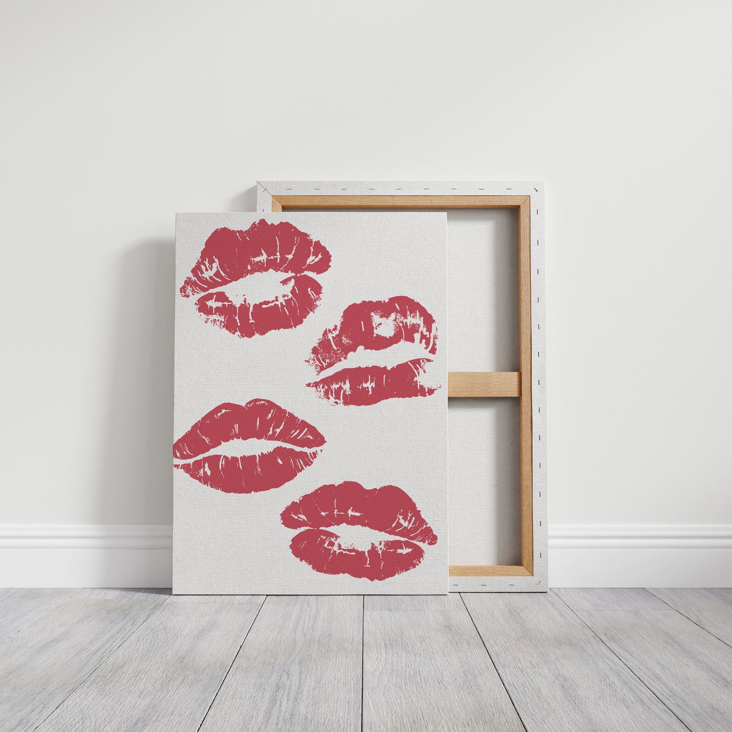 Coral Kisses Paint Modern Romance