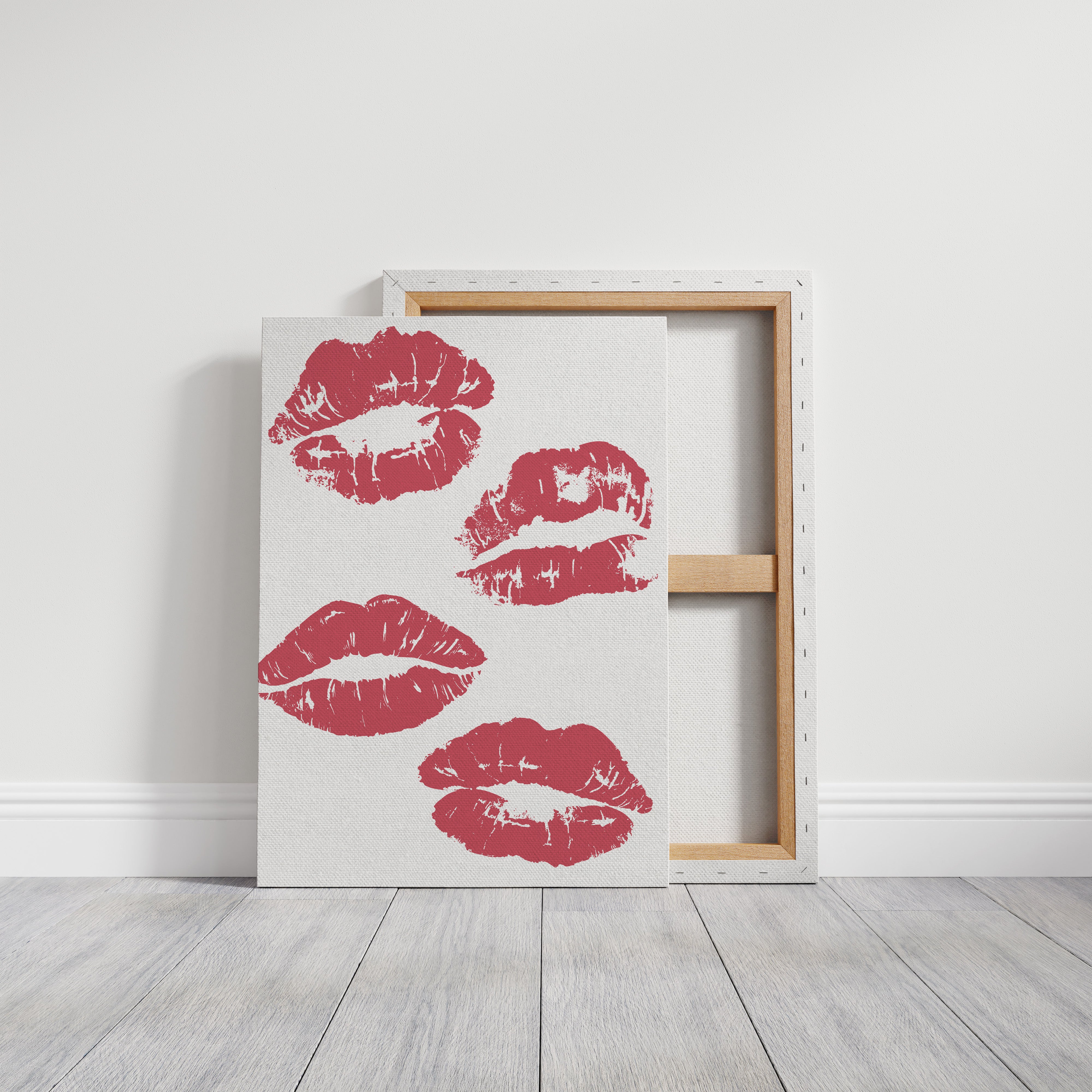 Coral Kisses Paint Modern Romance