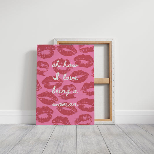 Pink Kisses Paint Sweet Messages