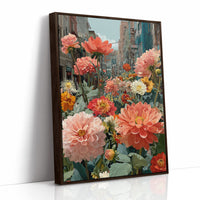 Dahlias Took Over the Street