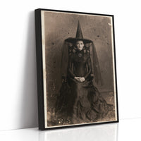 Formal Portrait, Informal Spiders, print in a black frame