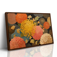 Chrysanthemums Dance In Golden Hour