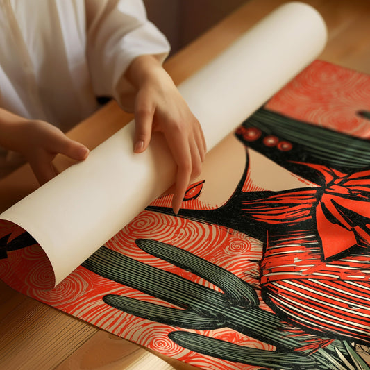 Scarlet Ribbons Dance Through Cactus Gardens