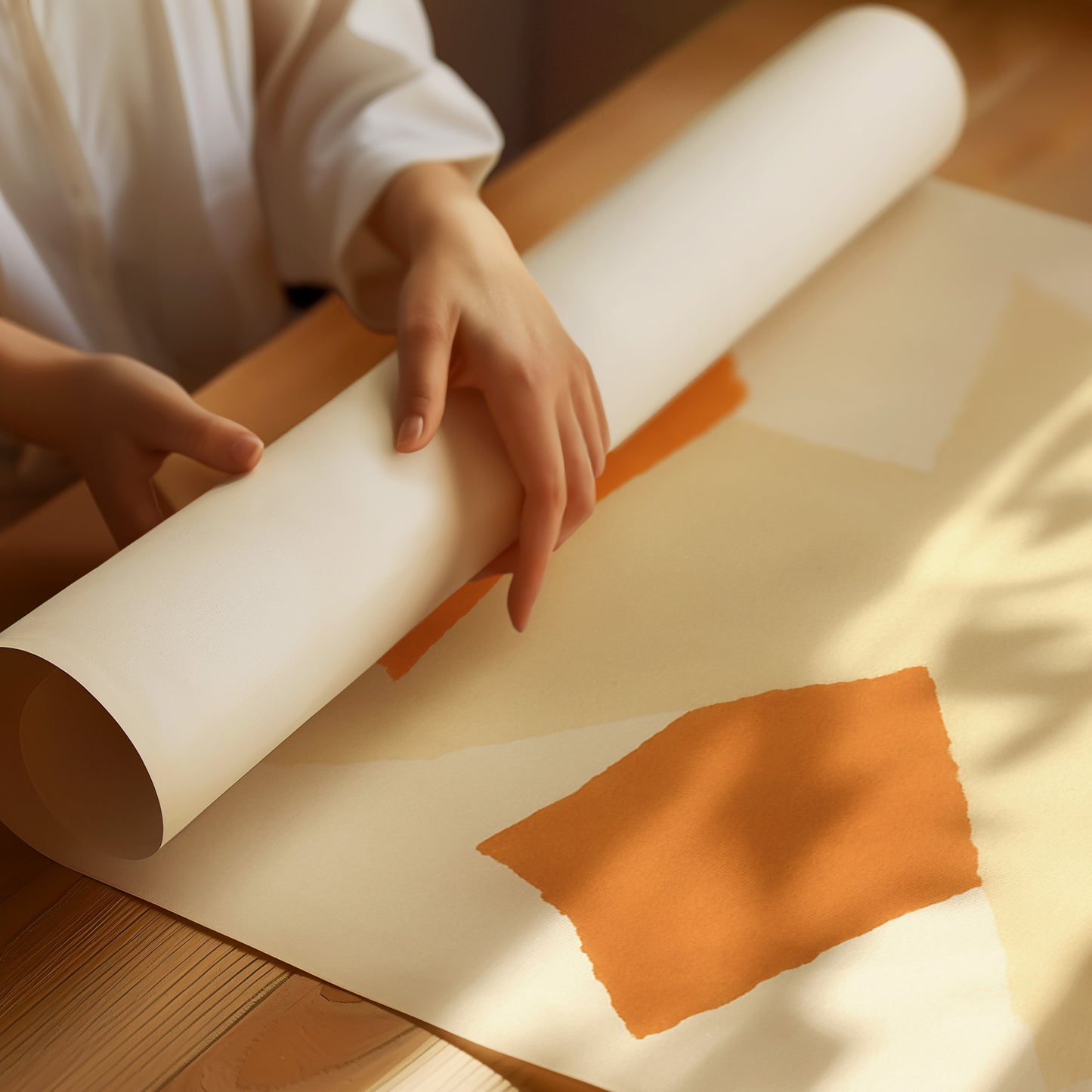 Autumn Paper Folds Into Light