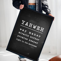 Yahweh Chalkboard Declaration