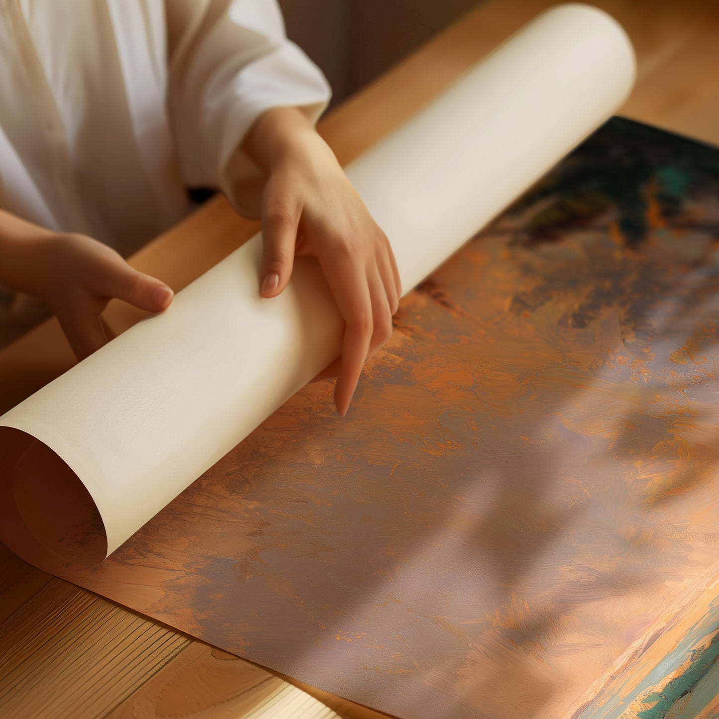 Sunset Surfers Await Their Wave